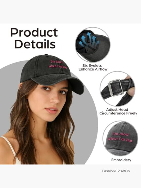 Embroidered Vintage Washed Cotton Dad Hat Baseball Cap Adjustable Snapback